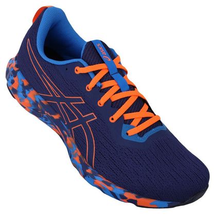 Tenis asics best sale azul e laranja